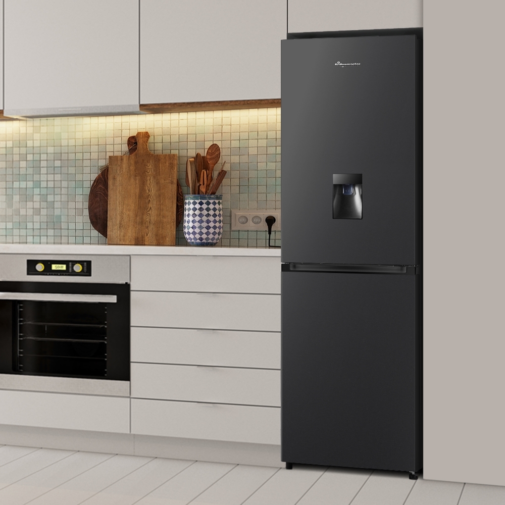 Fridgemaster MC55251DEB Total No Frost Fridge Freezer, 50/50, Black, E Rated