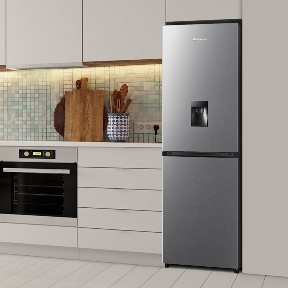 Fridgemaster MC55251DES Total No Frost Fridge Freezer, 50/50, Silver, E Rated