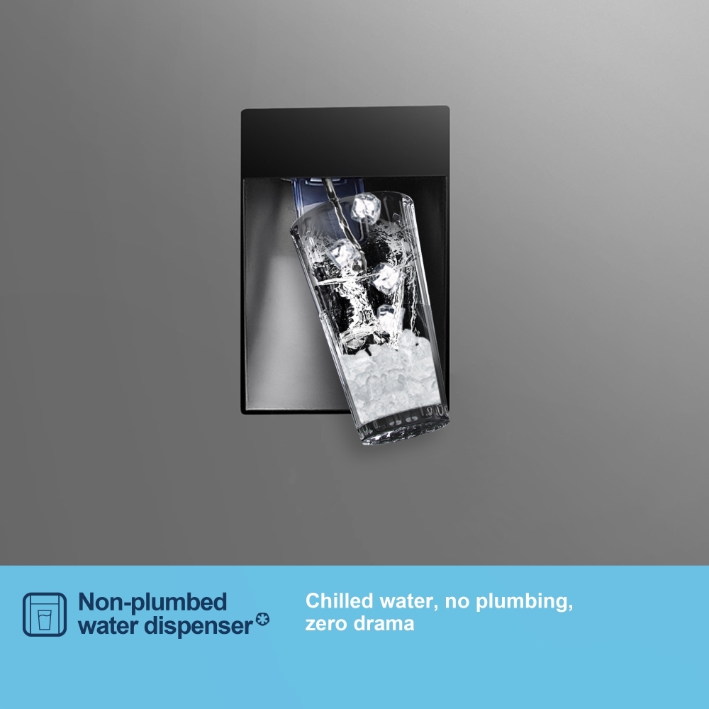 Fridgemaster MC55251DES Total No Frost Fridge Freezer, 50/50, Silver, E Rated