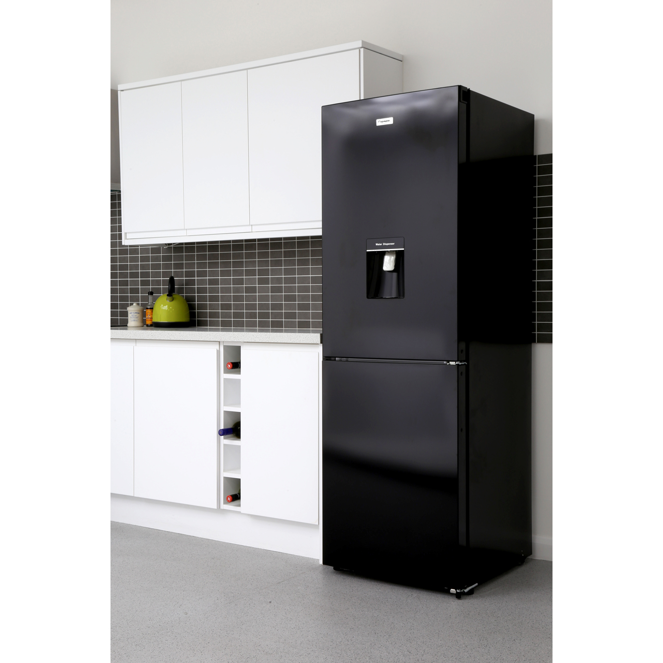 Buy Fridgemaster MC60283DFFB Fridge Freezer Black and Steel Marks