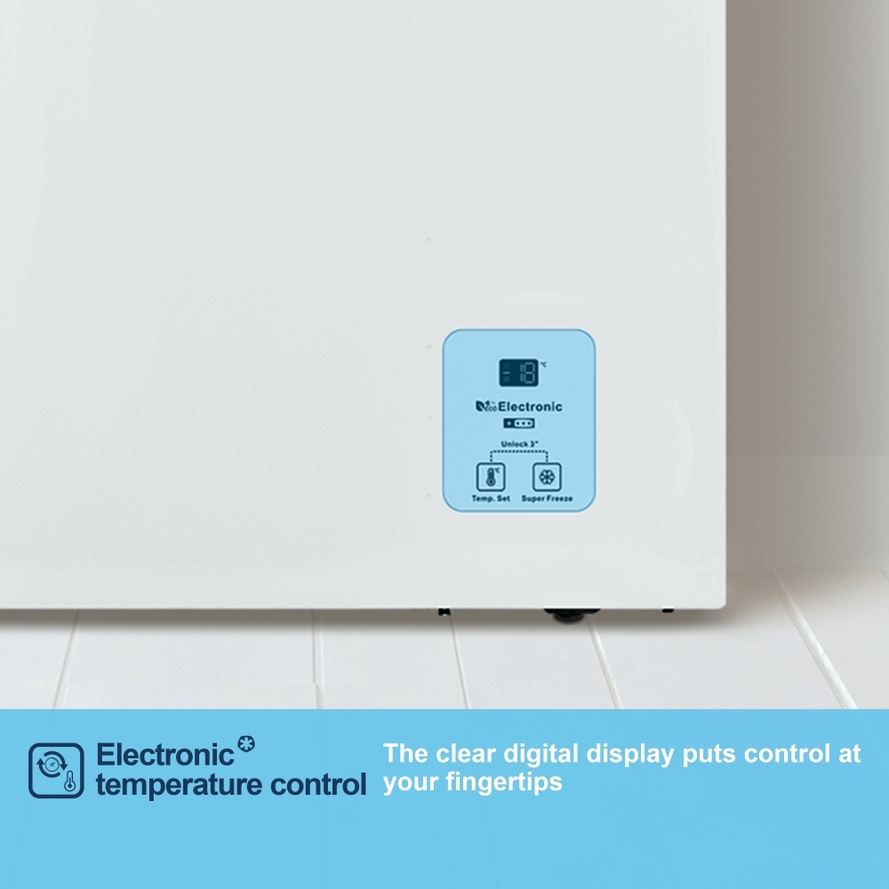Fridgemaster MCF198E Static 191l Chest Freezer, White, E Rated