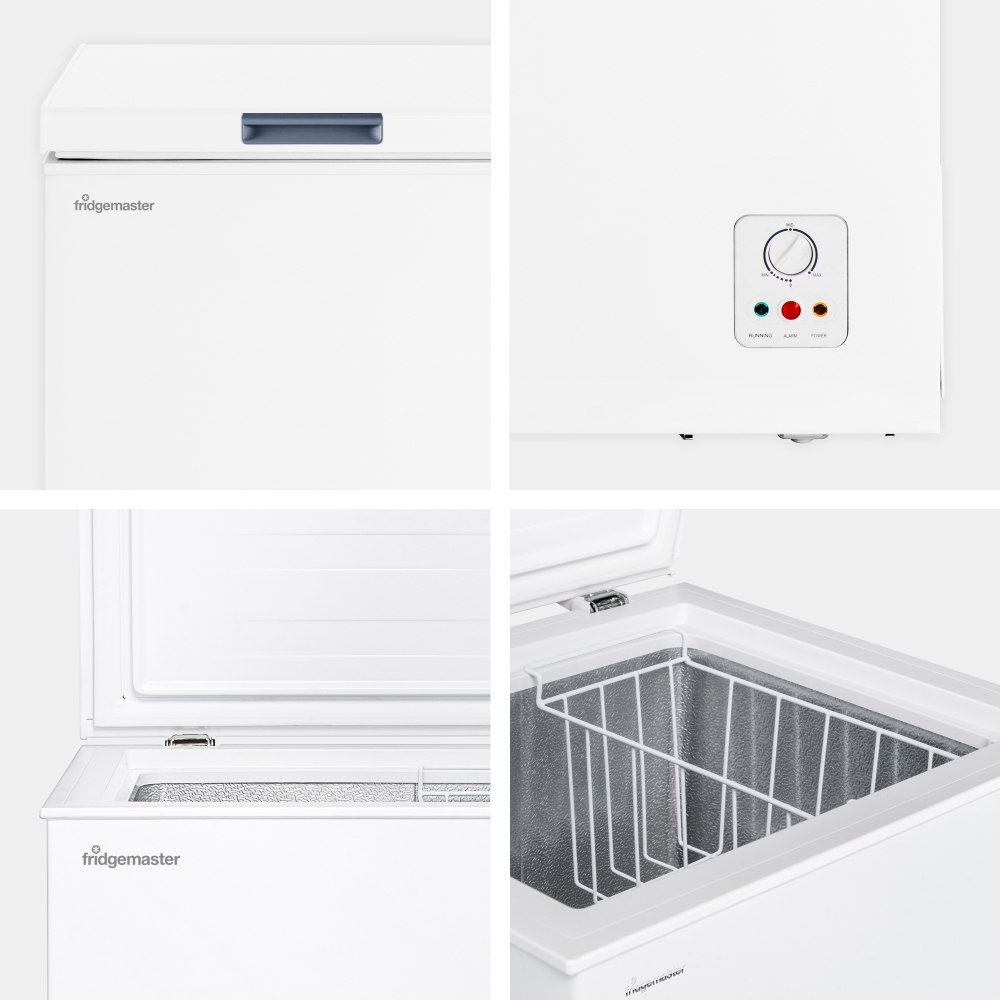 Fridgemaster MCF96E Static 95l Chest Freezer, White, E Rated