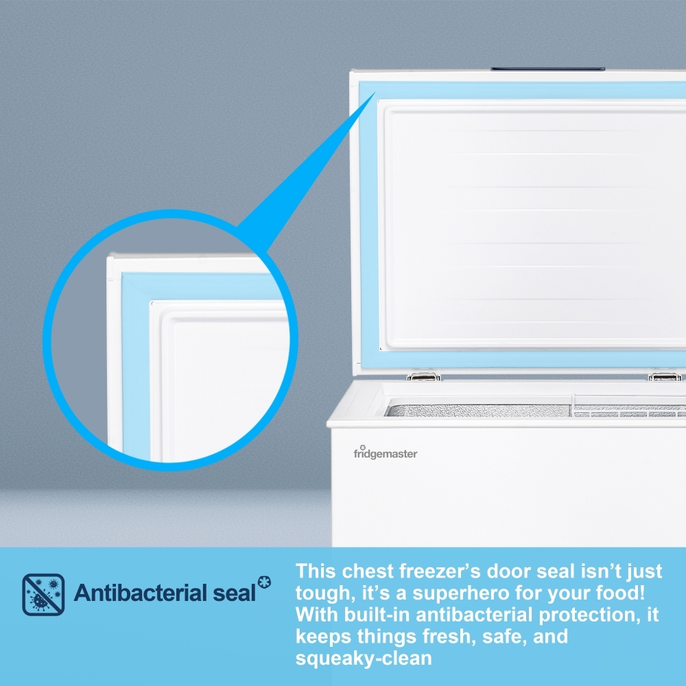 Fridgemaster MCF96E Static 95l Chest Freezer, White, E Rated