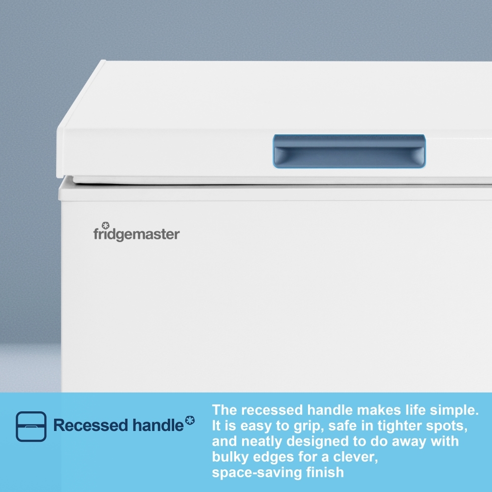 Fridgemaster MCF96E Static 95l Chest Freezer, White, E Rated
