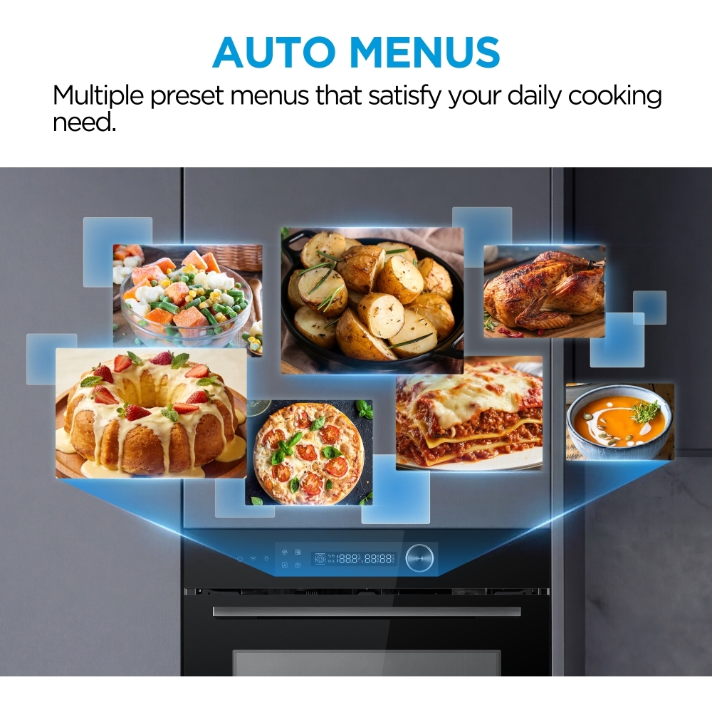 Midea MCOTV950E4MO-BK Built-In Combination Microwave Oven, Black
