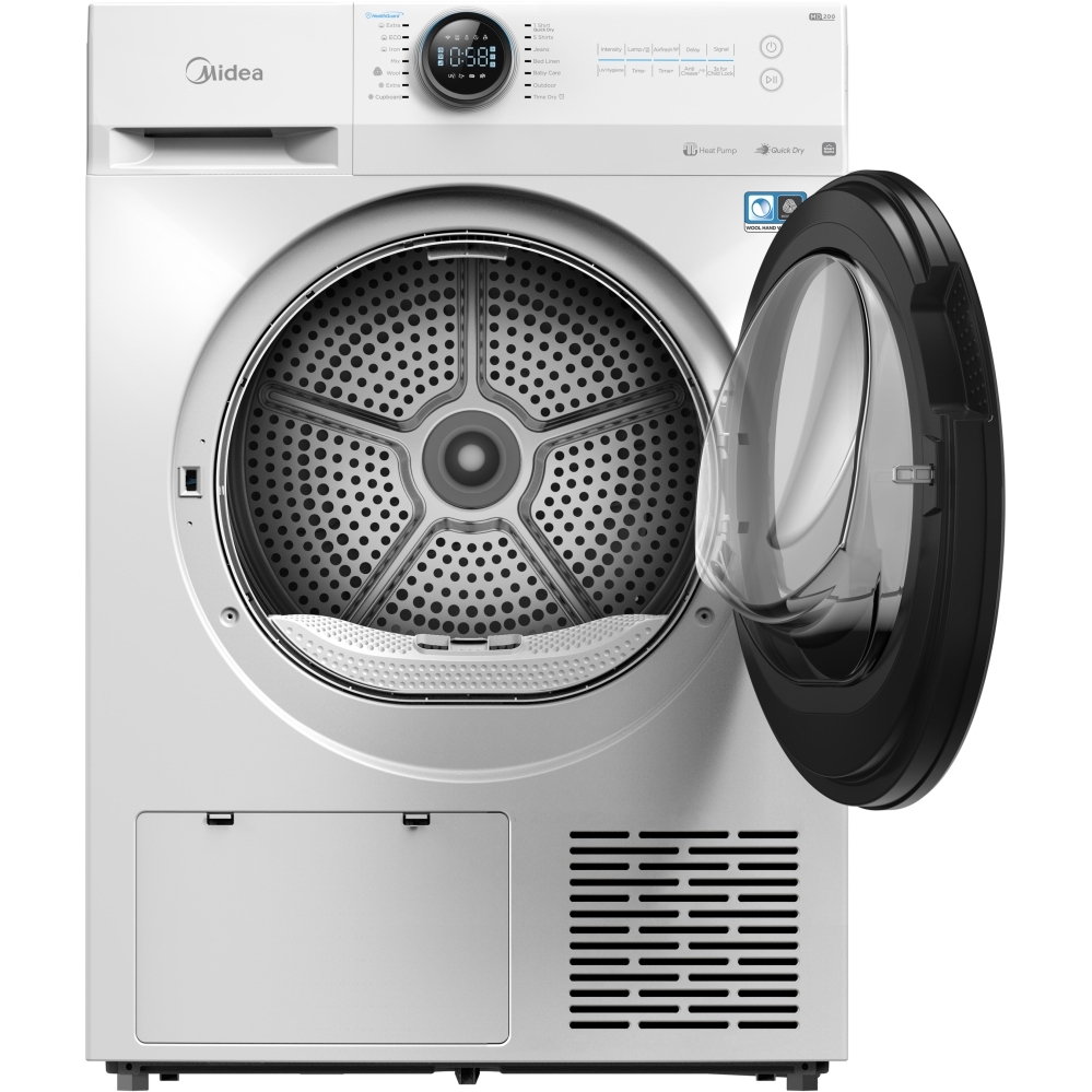 Midea MD200H80WB/W-UK Heat Pump Tumble Dryer, 8kg, White, A+++ Rated