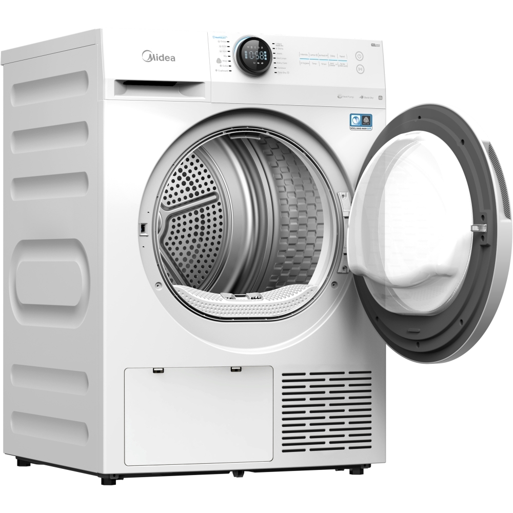 Midea MD200H80WB/W-UK Heat Pump Tumble Dryer, 8kg, White, A+++ Rated
