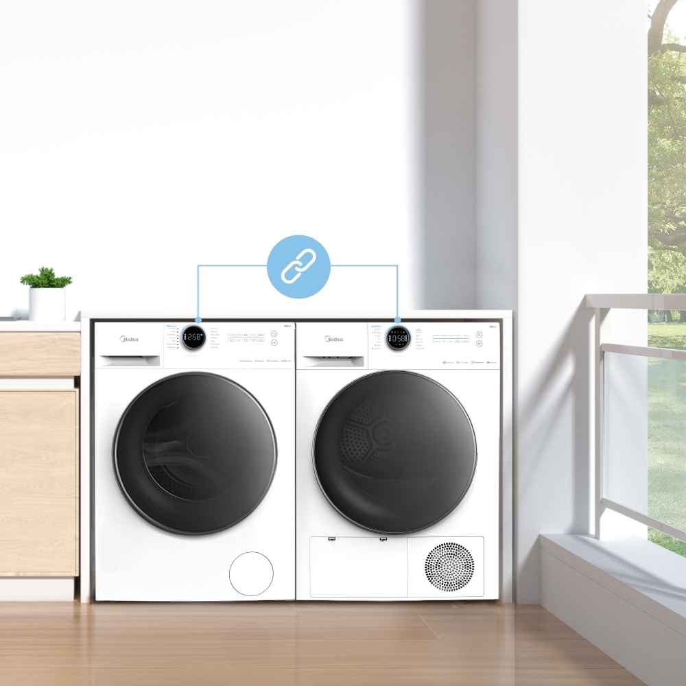 Midea MD200H80WB/W-UK Heat Pump Tumble Dryer, 8kg, White, A+++ Rated