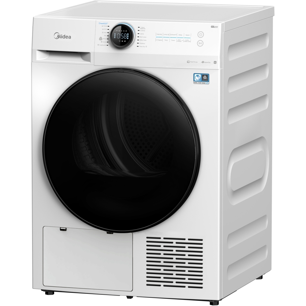 Midea MD200H90WB/W-UK Heat Pump Tumble Dryer, 9kg, White, A+++ Rated