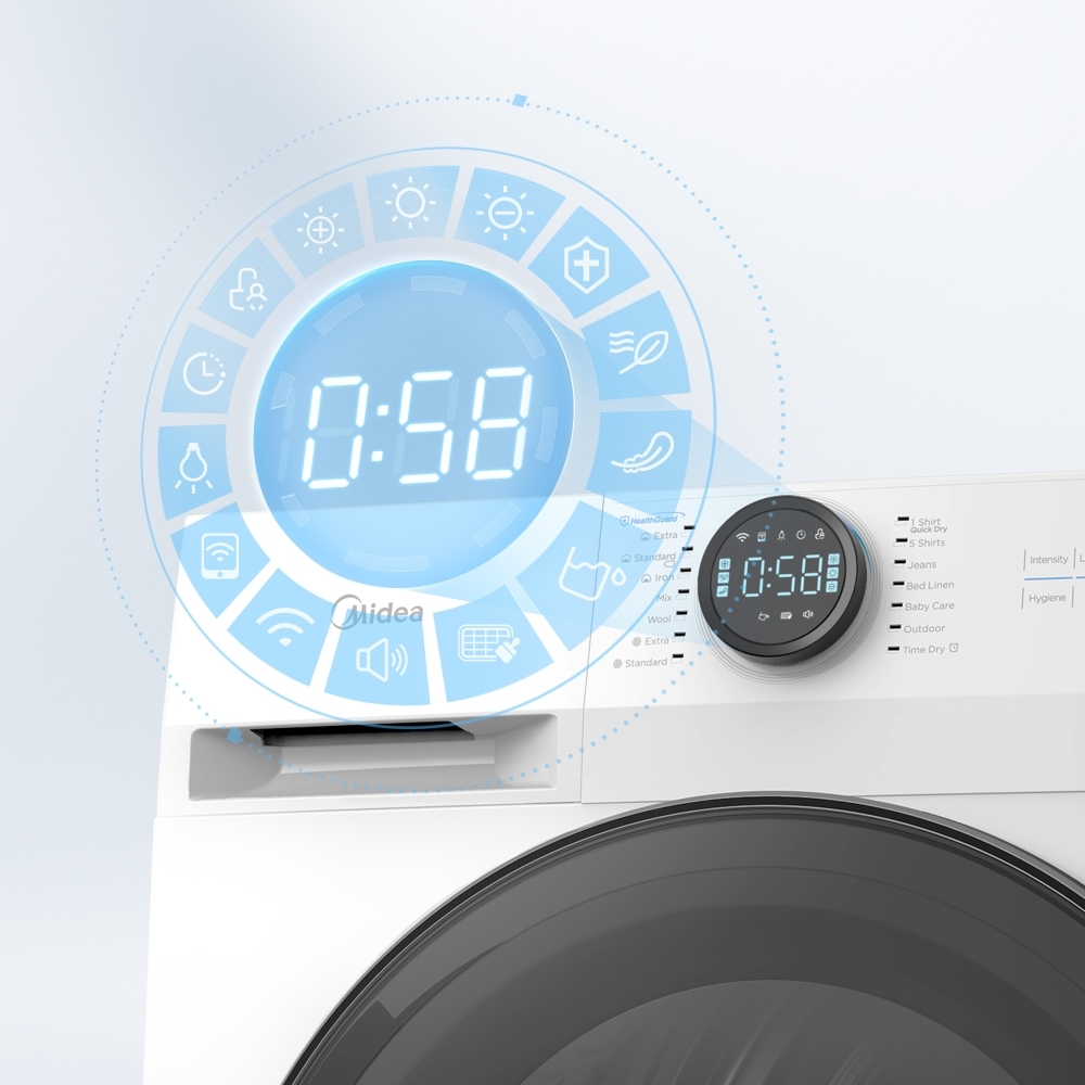 Midea MD200H90WB/W-UK Heat Pump Tumble Dryer, 9kg, White, A+++ Rated