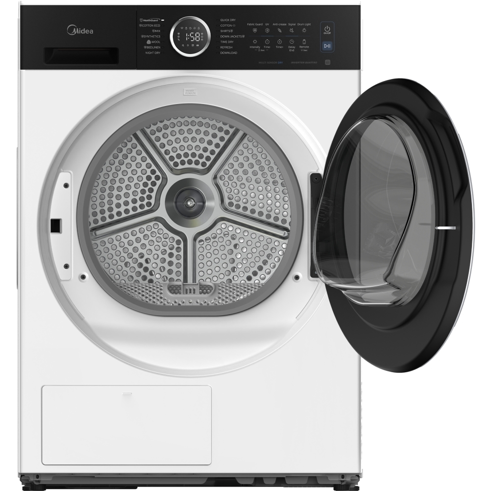 Midea MD205H80WBC/W-UK Heat Pump Tumble Dryer, 8kg, White, A+++ Rated