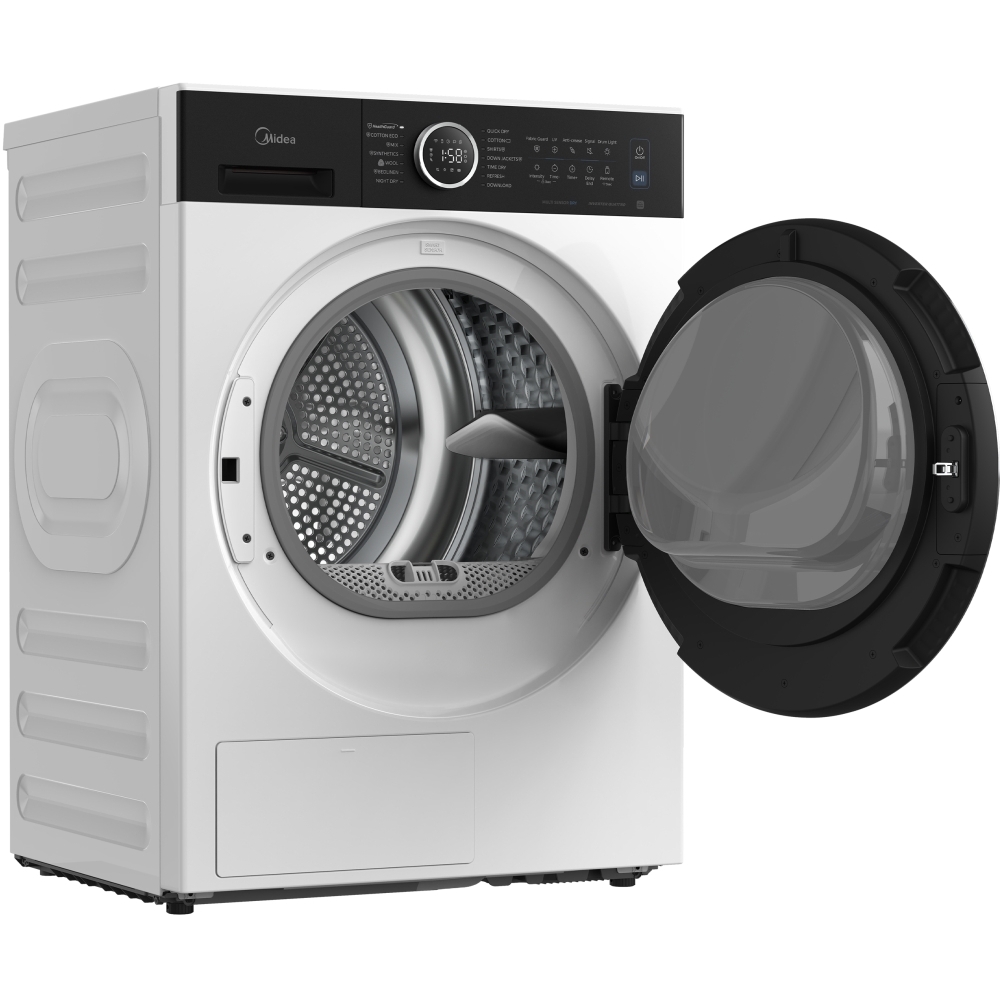Midea MD205H80WBC/W-UK Heat Pump Tumble Dryer, 8kg, White, A+++ Rated