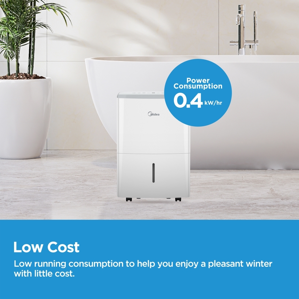 Midea MDDF2-16DEN7-UK Dehumidifier, White