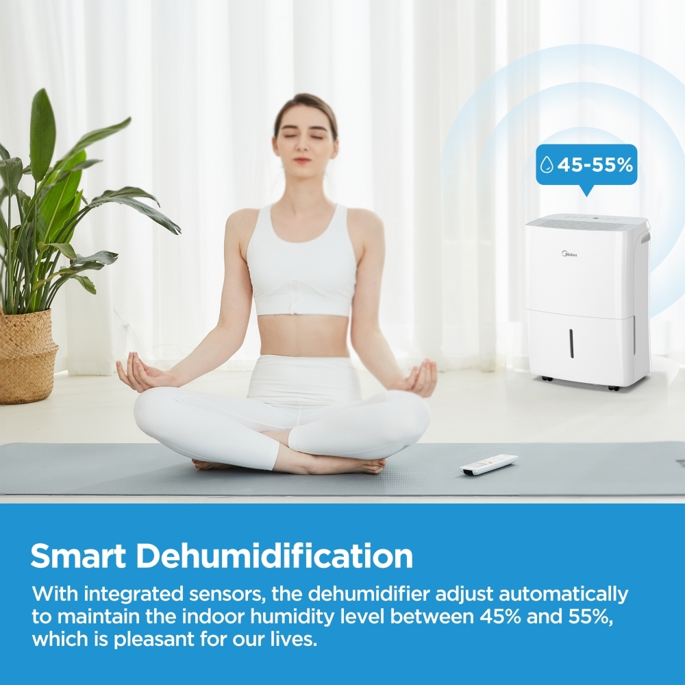 Midea MDDF2-16DEN7-UK Dehumidifier, White