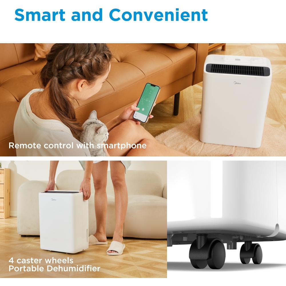 Midea MDDQ-12DEN7-QA3 Dehumidifier, White