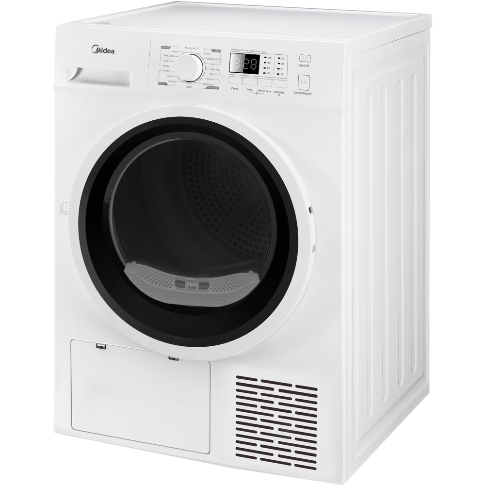 Midea MDG09EH80/1 Heat Pump Tumble Dryer, 8kg, White, A++ Rated