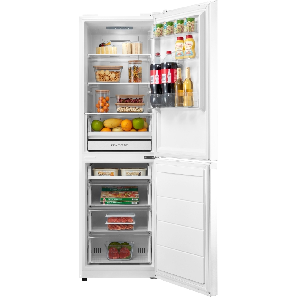 Midea MDRB379FGD01 Total No Frost Fridge Freezer, 60/40, White, D Rated