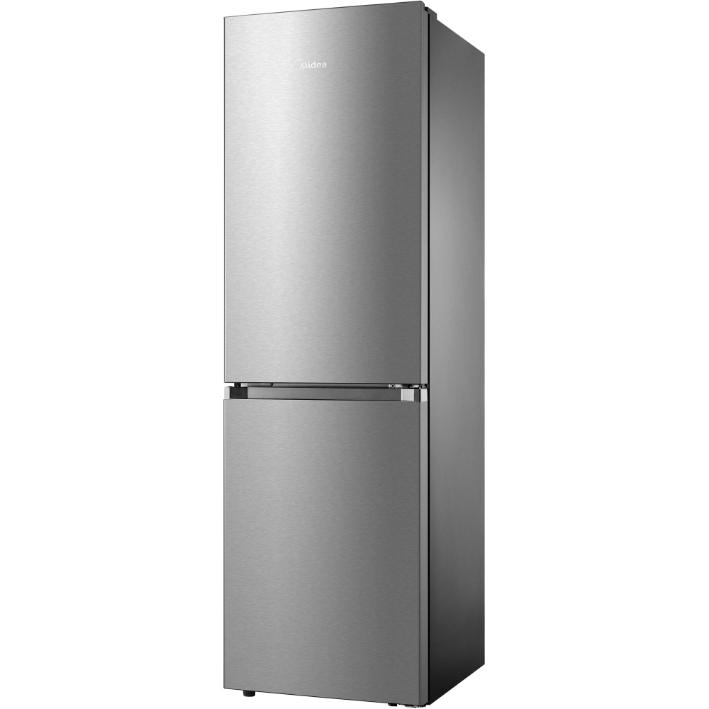 Midea MDRB379FGD02 Total No Frost Fridge Freezer, 60/40, Silver, D Rated