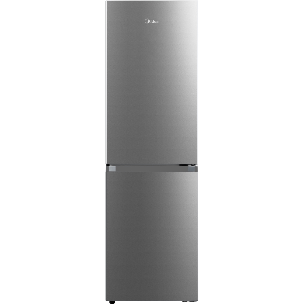 Midea MDRB379FGD02 Total No Frost Fridge Freezer, 60/40, Silver, D Rated