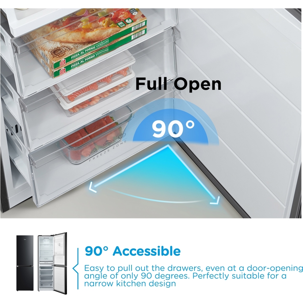 Midea MDRB379FGD30 Fridge Freezer