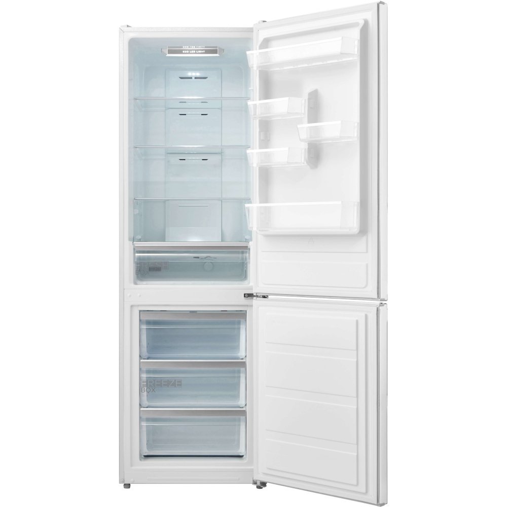 Midea MDRB424FGD01OE Total No Frost Fridge Freezer, 60/40, White, D Rated