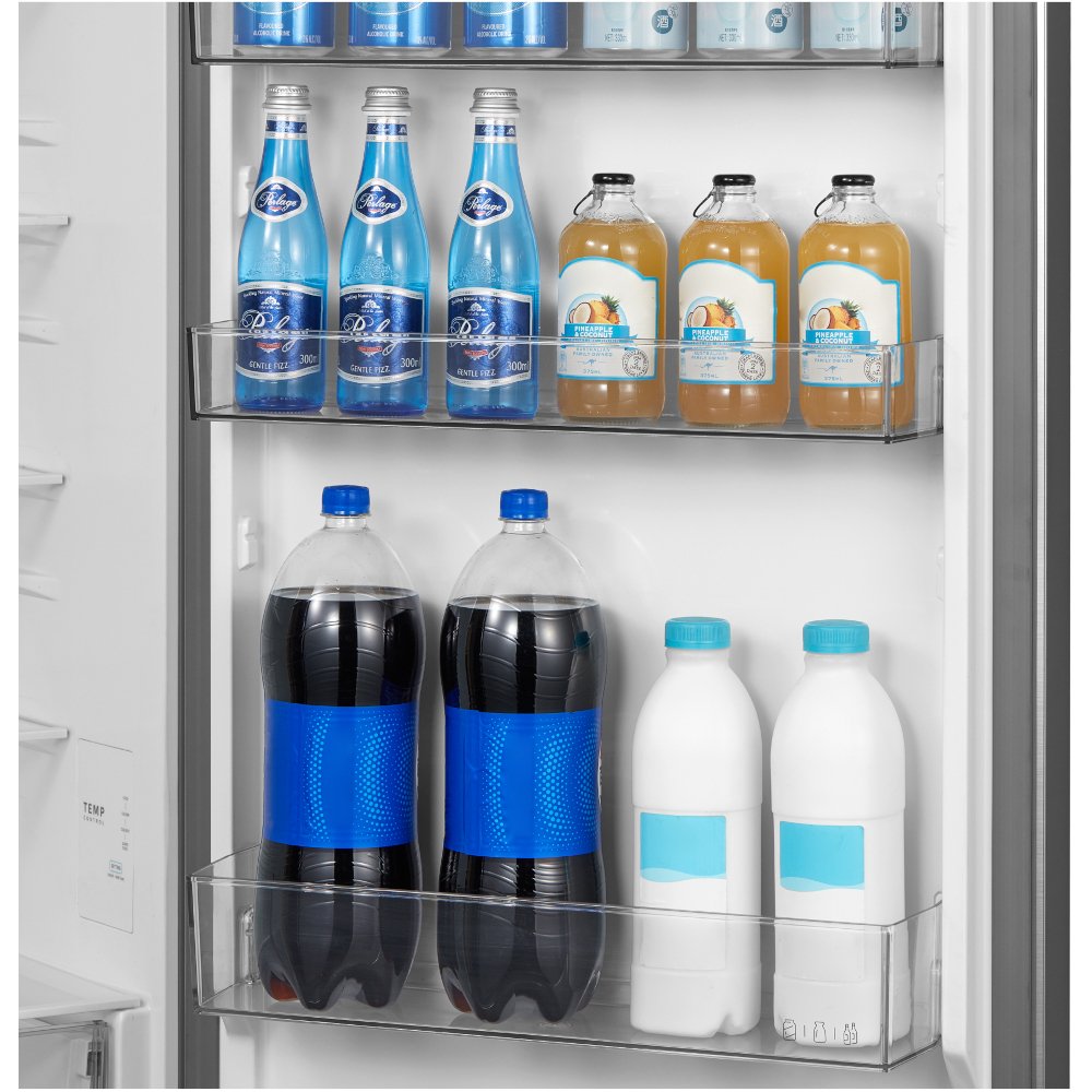 Midea MDRB509FGE46 No Frost Fridge Freezer, 70/30, Stainless Steel, E Rated