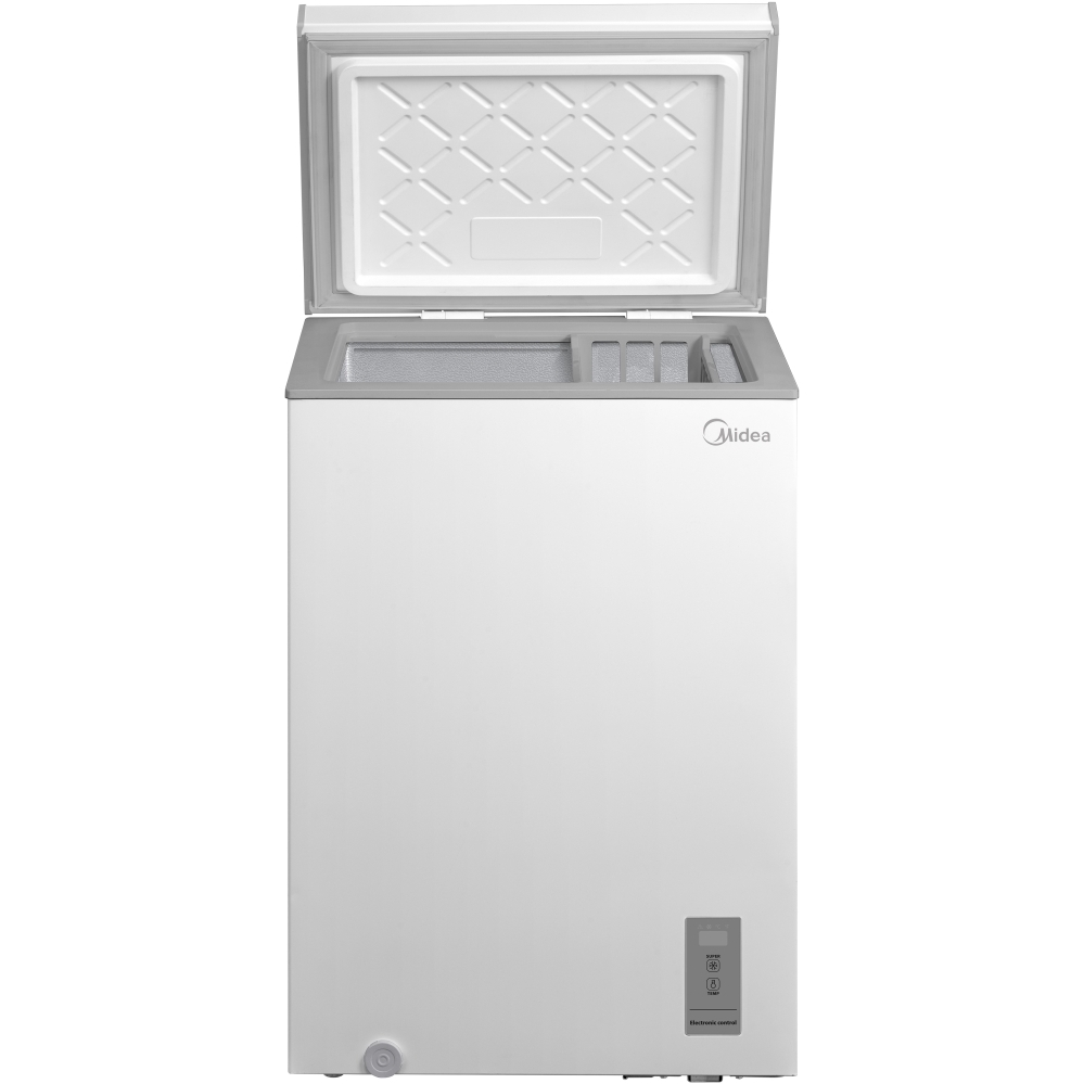 Midea MDRC154FZE01 Static Chest Freezer, White, E Rated