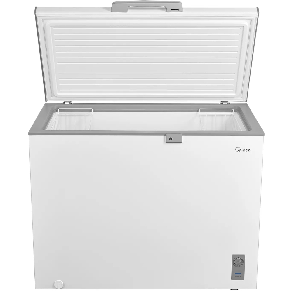 Midea MDRC411FZE01 Static Chest Freezer, White, E Rated