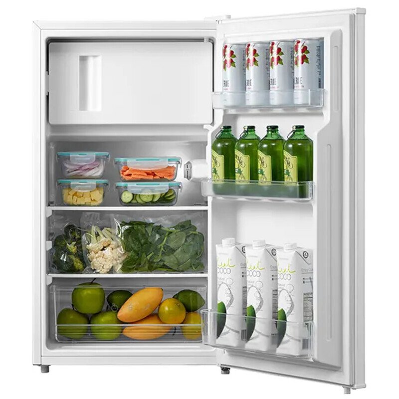 Midea MDRD125FGE01 Under Counter Fridge with Ice Box, White, E Rated