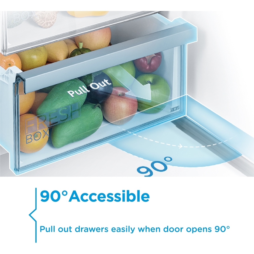 Midea MDRE306FGE01D Total No Frost Built-In Freezer, E Rated