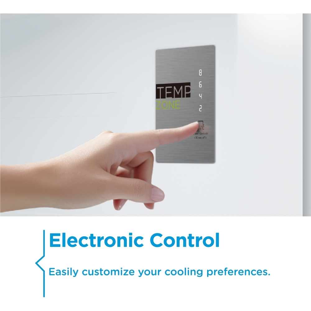 Midea MDRE353FGE01D Total No Frost Integrated Fridge Freezer, Sliding Hinge, 70/30, E Rated