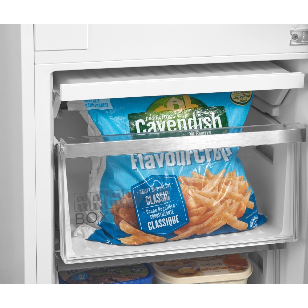 Midea MDRE353FGE01D Total No Frost Integrated Fridge Freezer, Sliding Hinge, 70/30, E Rated