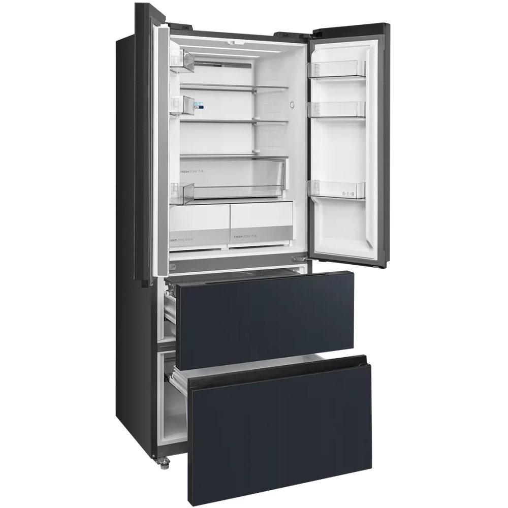 Midea MDRF600BIE70 American Fridge Freezer, E Rated,  Non-Plumbed