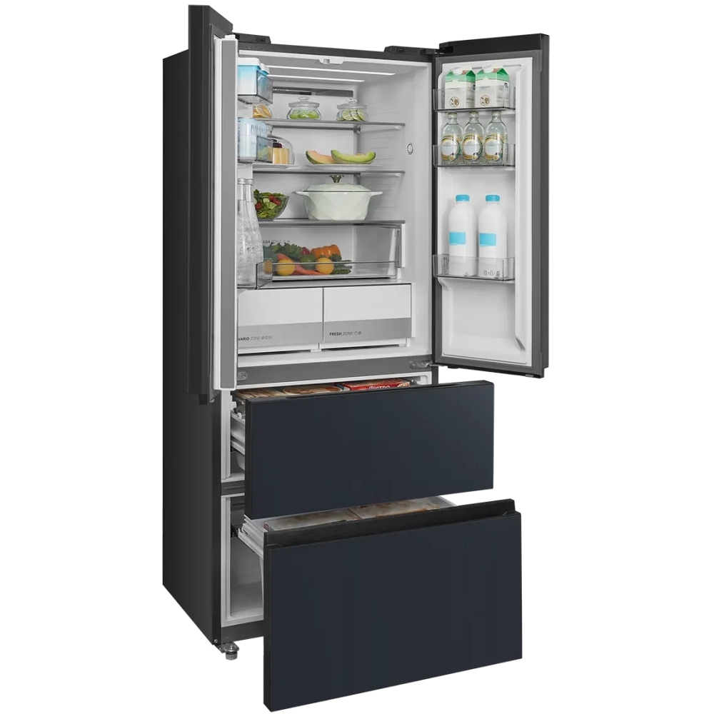 Midea MDRF600BIE70 American Fridge Freezer, E Rated,  Non-Plumbed