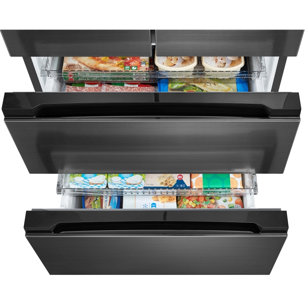 Midea MDRF692FIC46 American Fridge Freezer,  Non-Plumbed, Stainless Steel, C Rated