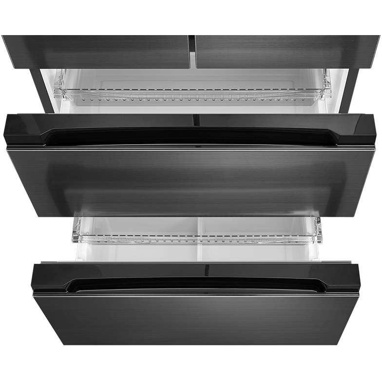Midea MDRF692FIE46 American Fridge Freezer, Stainless Steel, E Rated,  Non-Plumbed