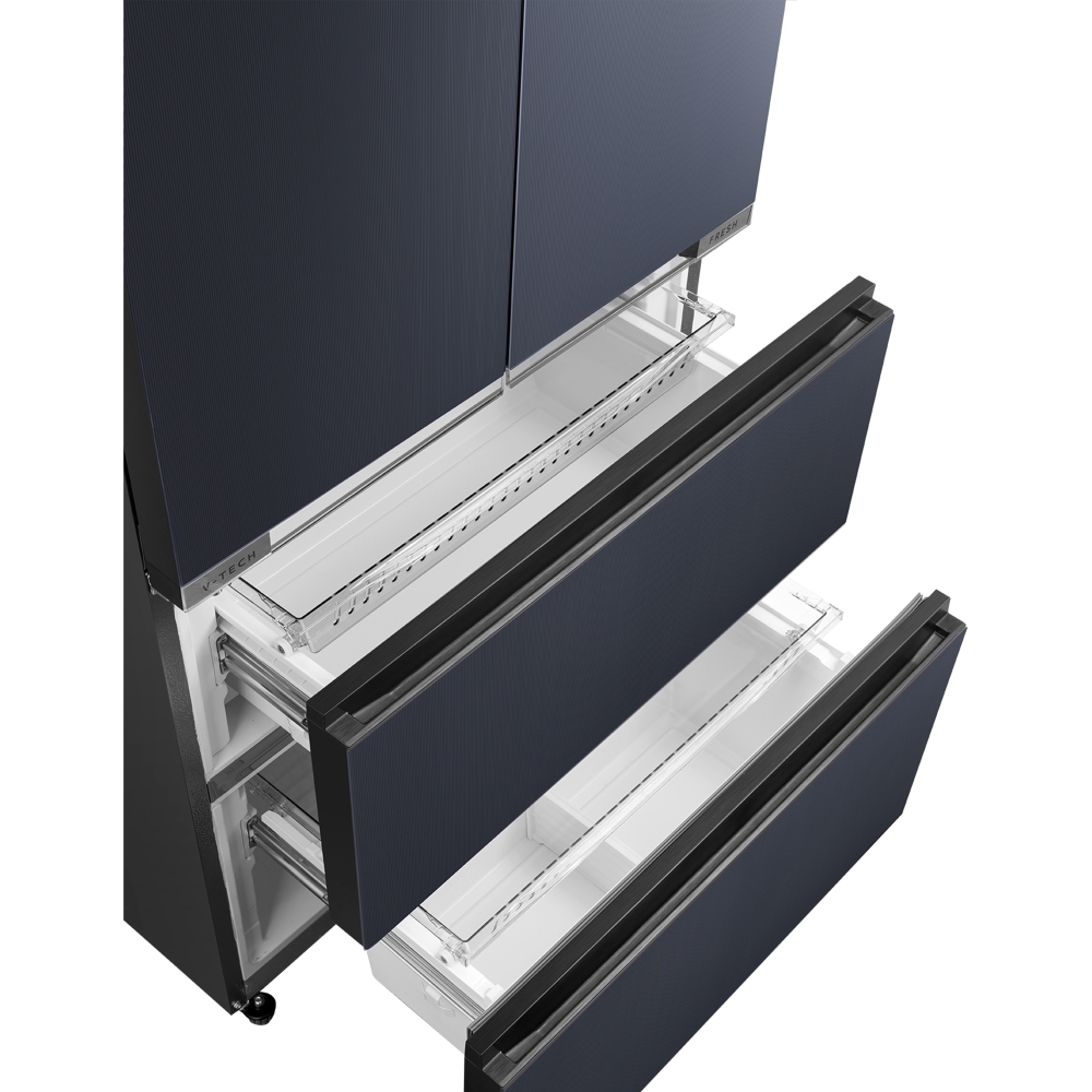 Midea MDRF705BIE70 American Fridge Freezer, E Rated
