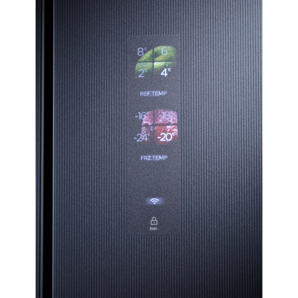 Midea MDRF705BIE70 American Fridge Freezer, E Rated