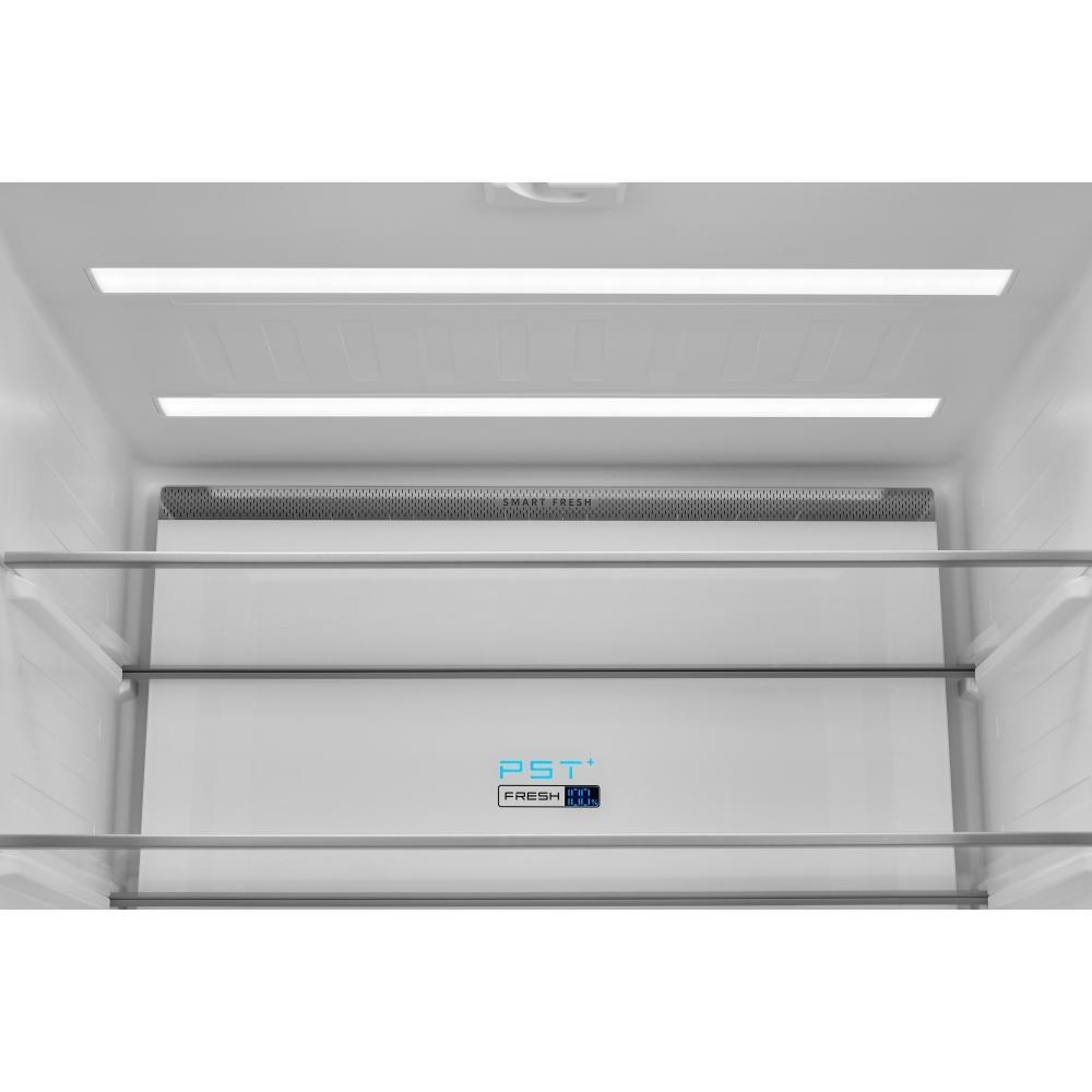Midea MDRM587BIE70 American Fridge Freezer, Stainless Steel, E Rated,  Non-Plumbed