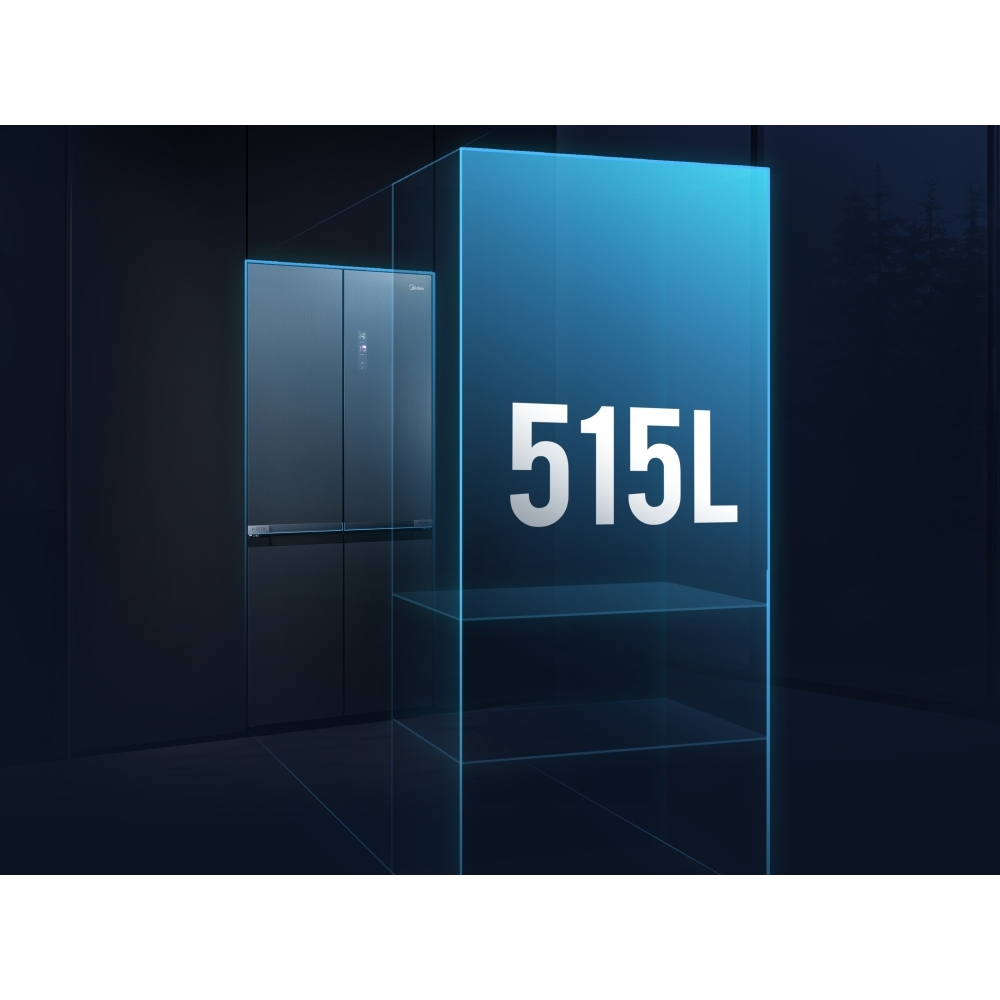 Midea MDRM706BIE70 American Fridge Freezer, E Rated,  Non-Plumbed