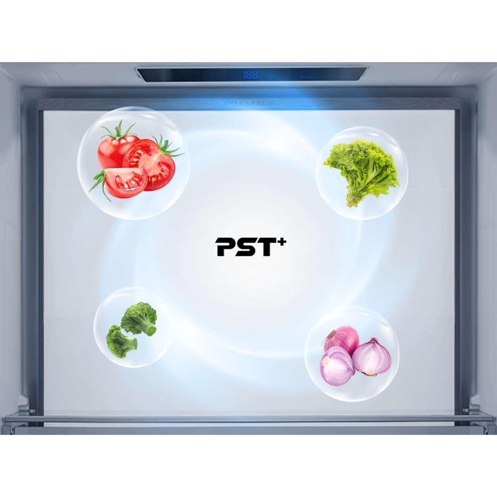 Midea MDRM706BIE70 American Fridge Freezer, E Rated,  Non-Plumbed