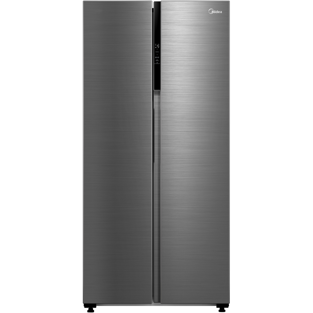 Midea MDRS619FIE46 American Fridge Freezer, Stainless Steel, E Rated,  Non-Plumbed