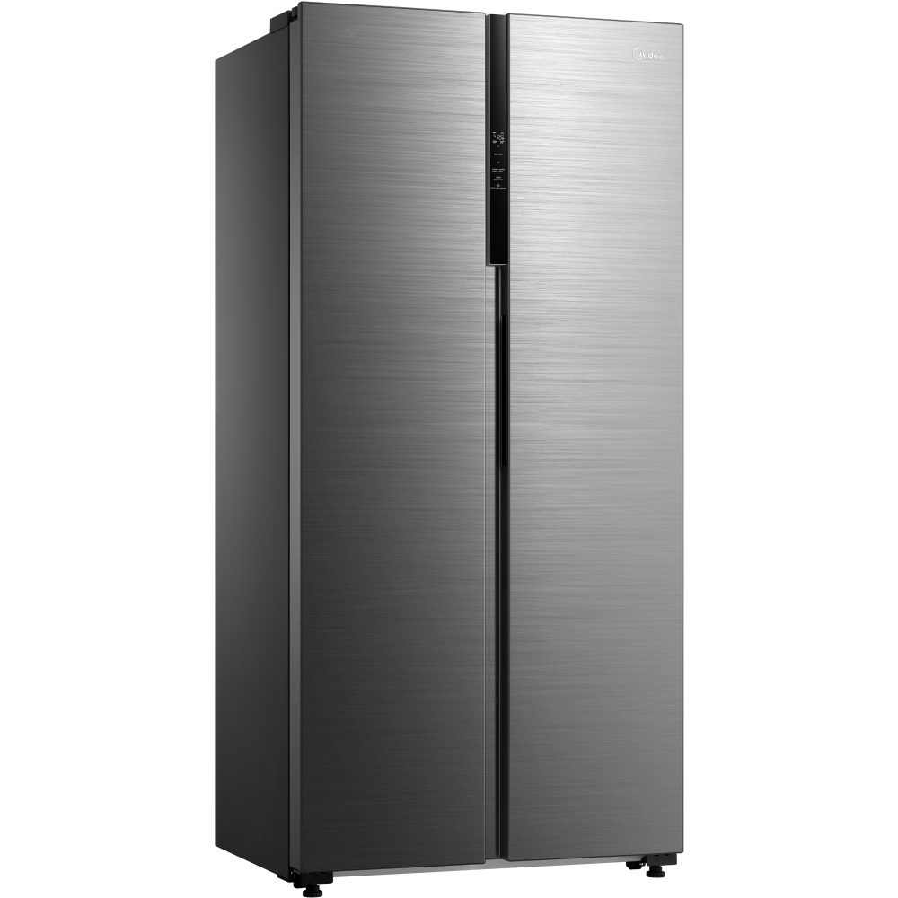 Midea MDRS619FIE46 American Fridge Freezer, Stainless Steel, E Rated,  Non-Plumbed