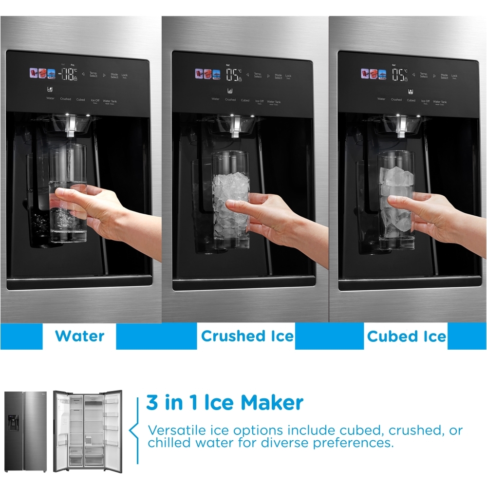 Midea MDRS761MYC46 American Fridge Freezer