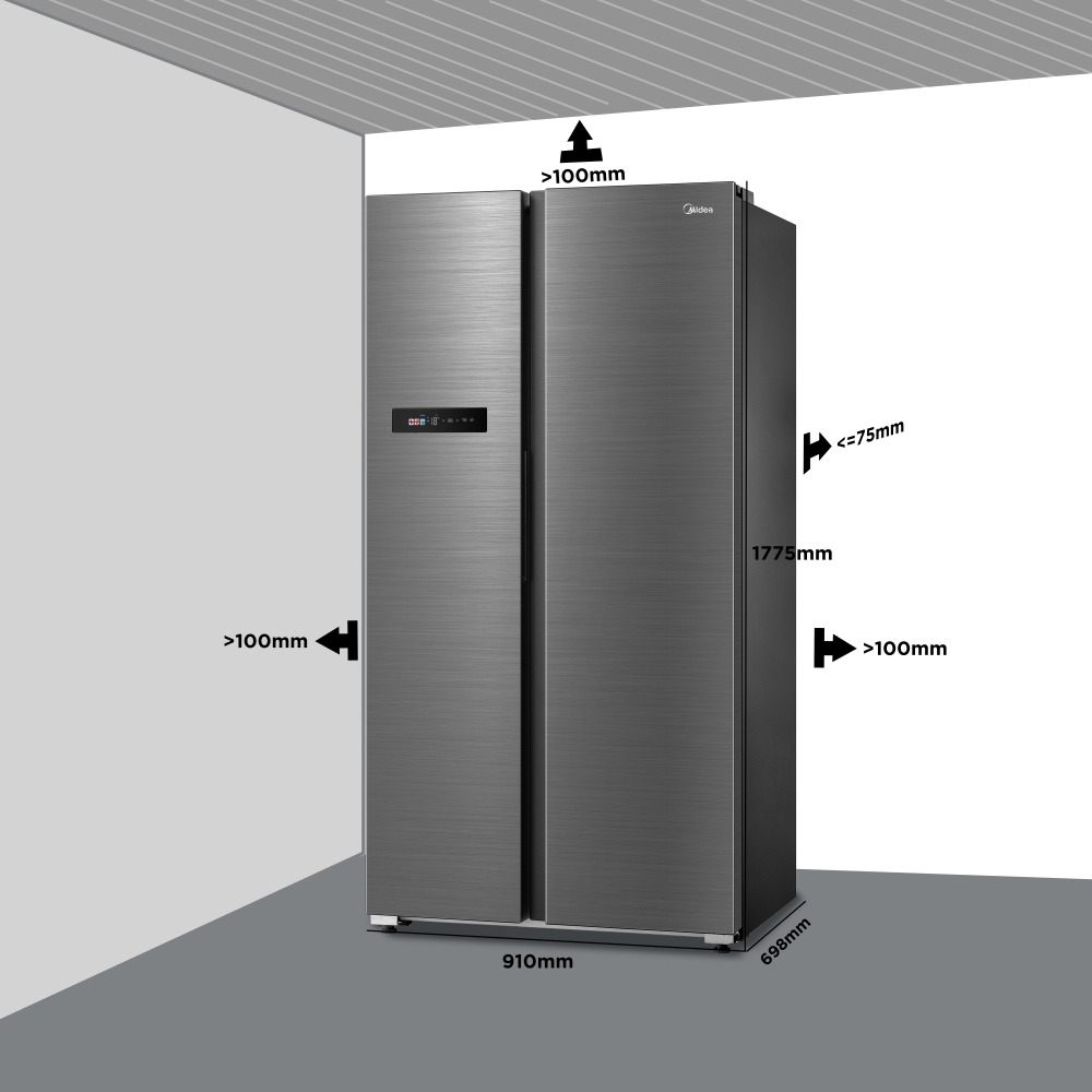 Midea MDRS791MIC46 American Fridge Freezer