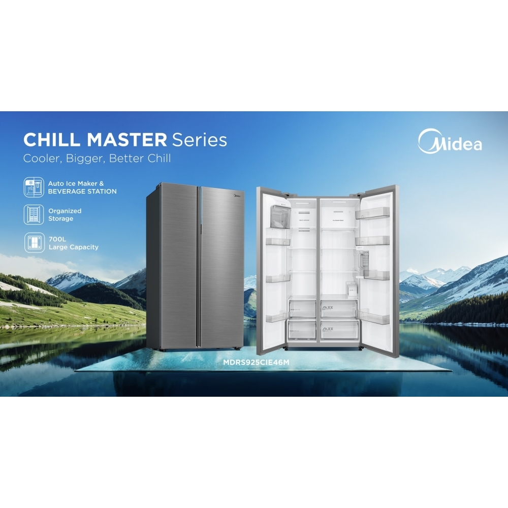 Midea MDRS925CIE46M American Fridge Freezer
