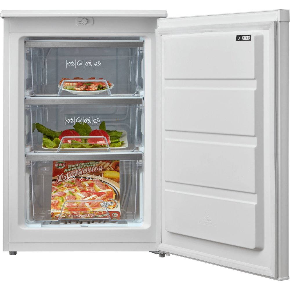 Midea MDRU129FZE01 Under Counter Freezer, White, E Rated