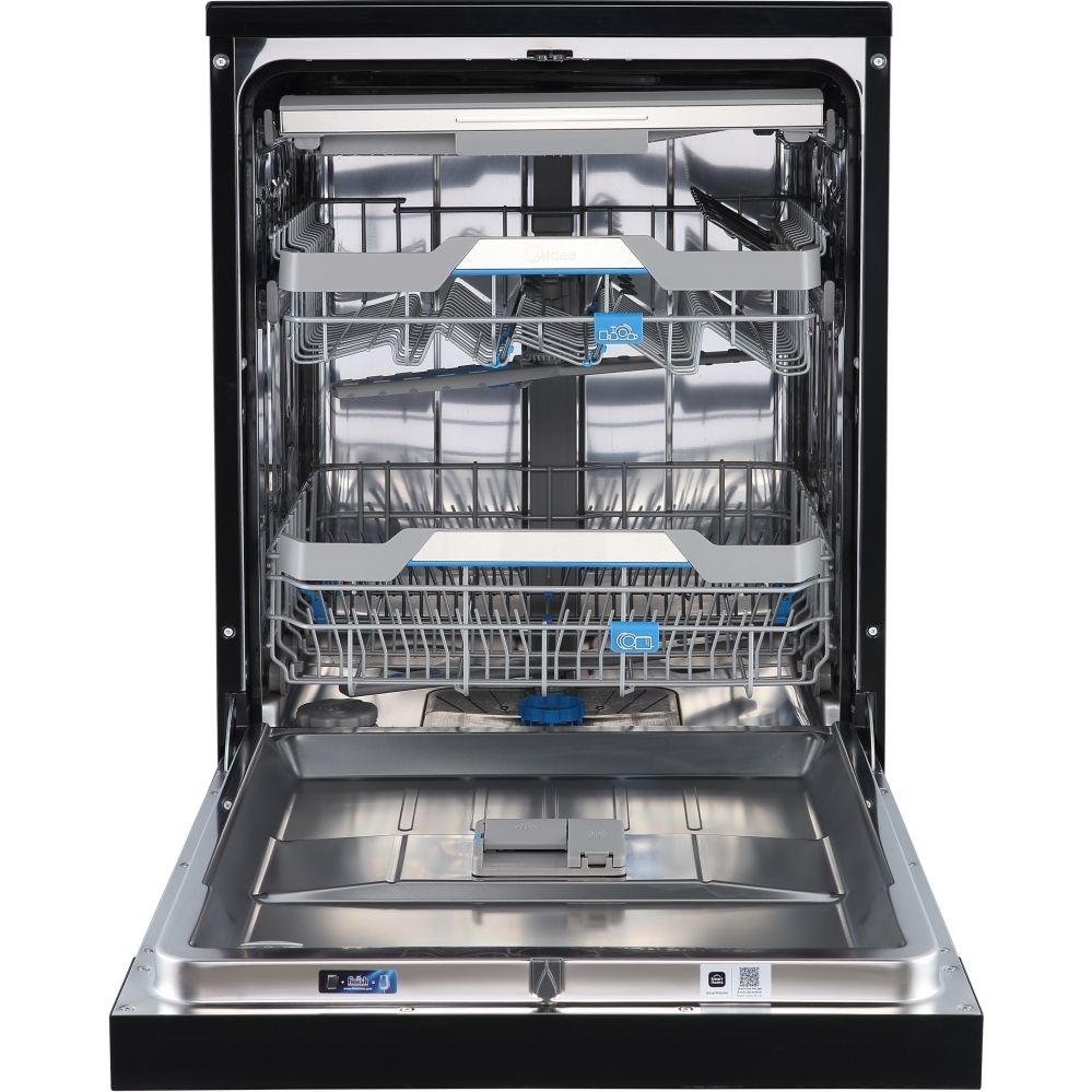 Midea MDWEF1433GB-WG-UK Dishwasher, 14 Place Settings, Grey, A Rated