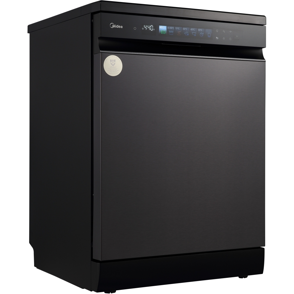 Midea MDWEF1433GB-WG-UK Dishwasher, 14 Place Settings, Grey, A Rated