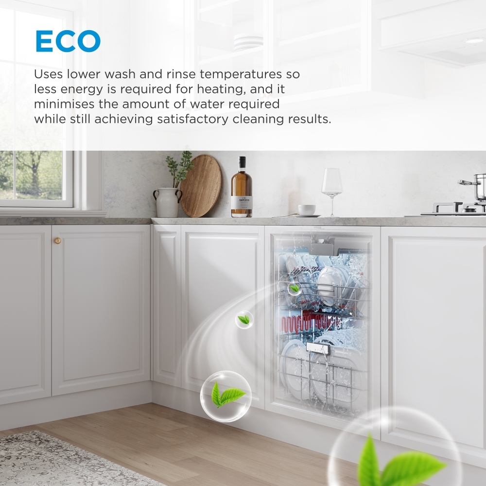Midea MDWPF1433CWD-UK Dishwasher, 14 Place Settings, White, C Rated